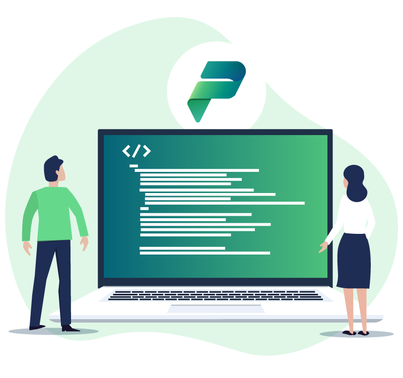 Microsoft Power Platform Centre of Excellence governance and enablement framework diagram – people, processes and technology